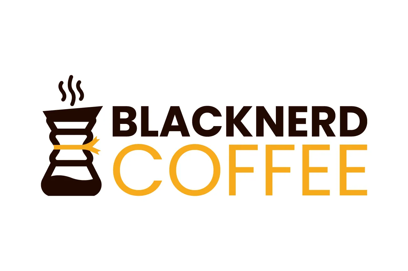 Black Nerd Coffee Logo Design