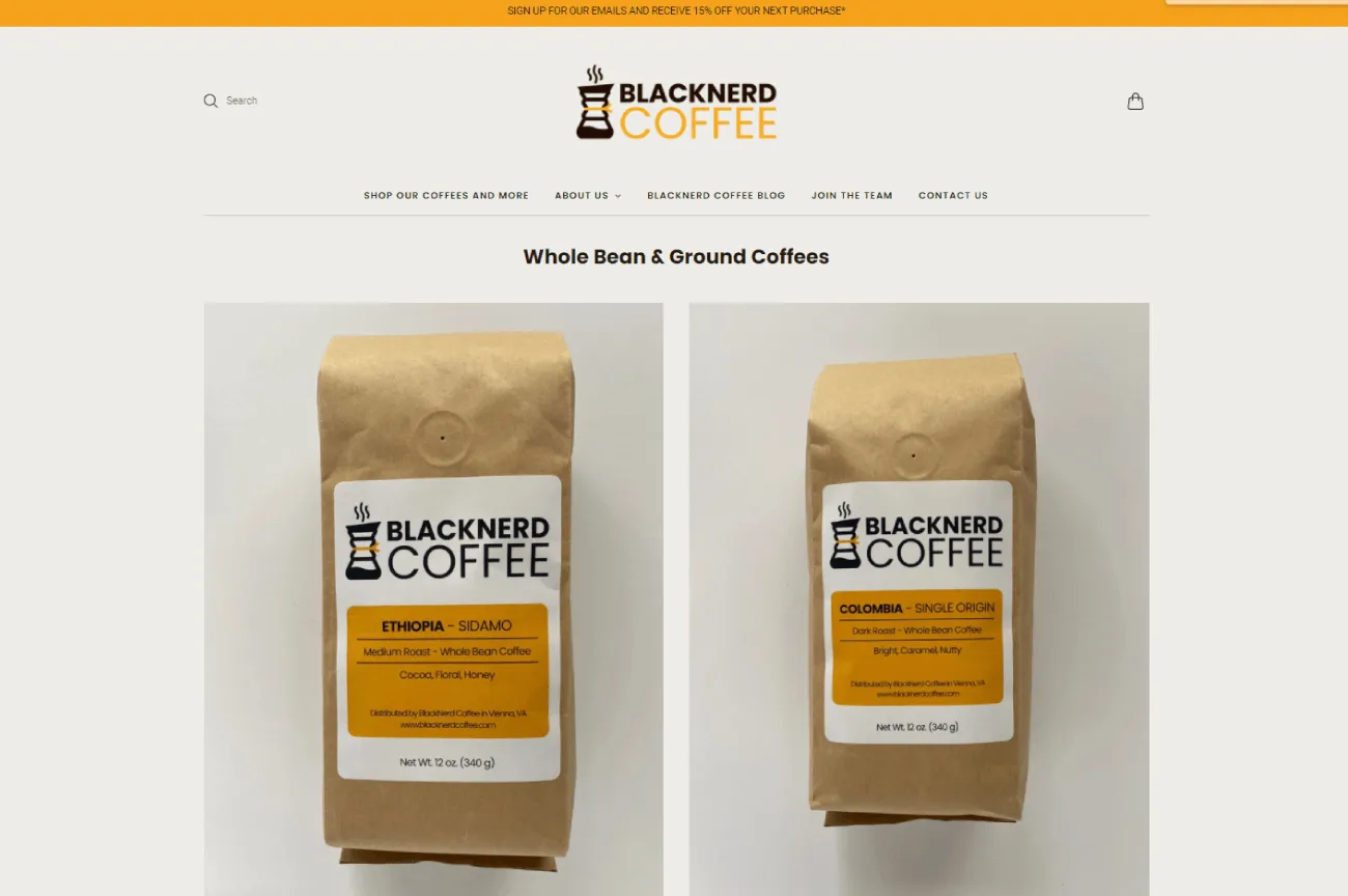 Black Nerd Coffee Logo Design