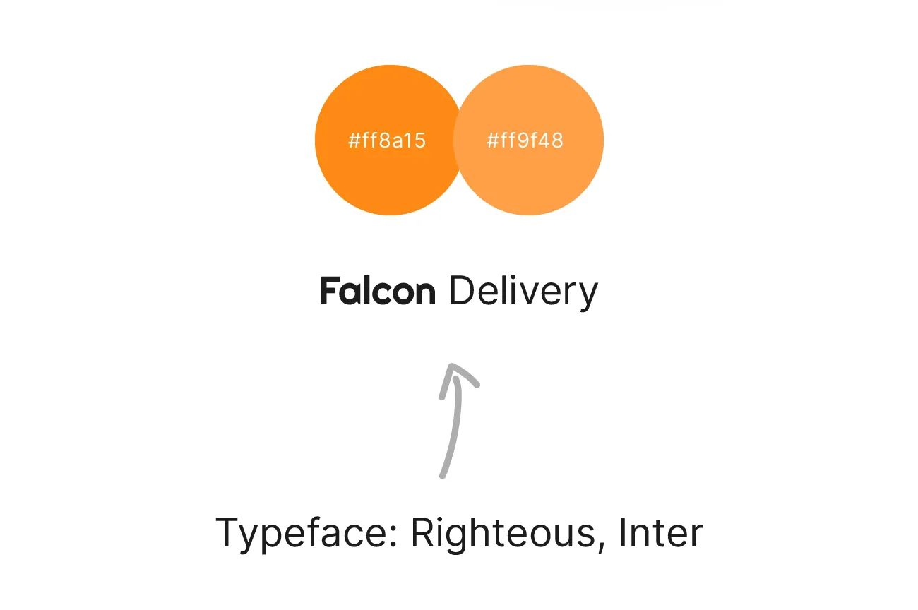 Falcon Delivery Logo Design