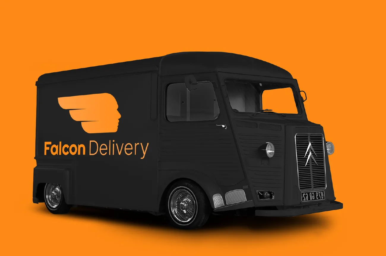 Falcon Delivery Logo Design