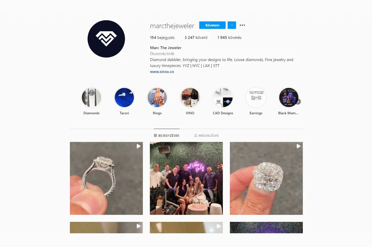 Marc The Jeweler Logo Design