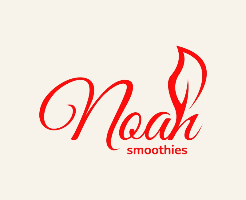 Noah Smoothies Logo Design
