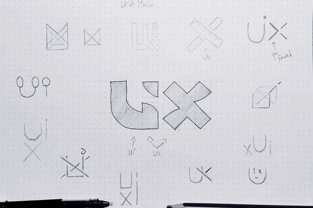 Ui Ux Mentor Logo Design