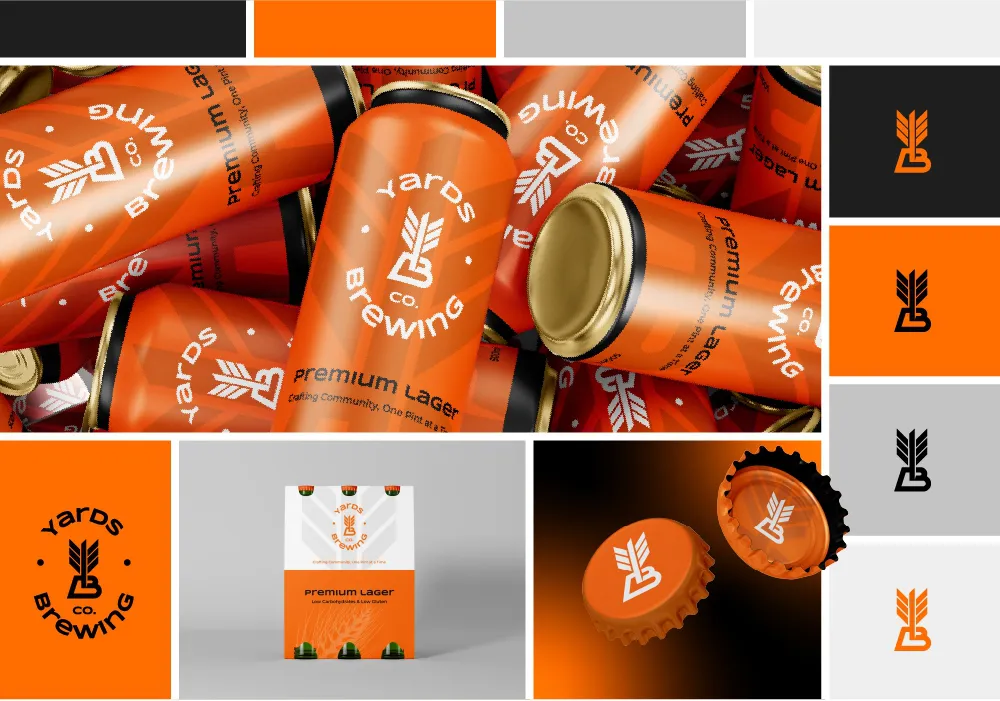 Yards Brewing Co Logo And Brand Identity Design Brand Identity Design