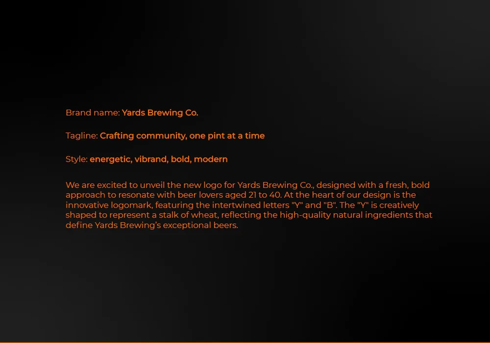 Yards Brewing Co Logo And Brand Identity Design Brand Identity Design