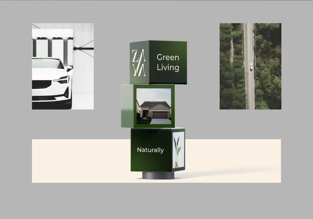Zaya Real Estate Logo Design Brand Identity Design