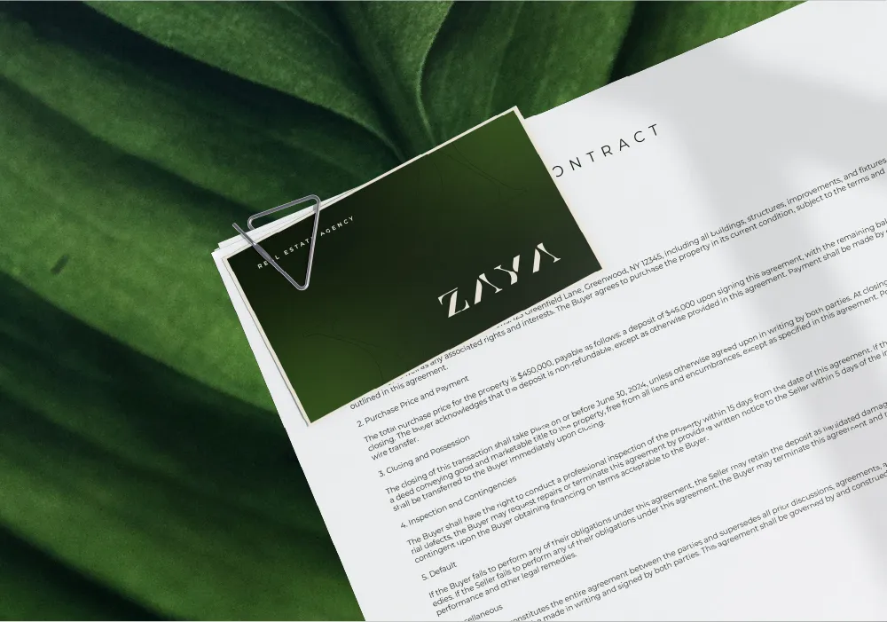 Zaya Real Estate Logo Design Brand Identity Design