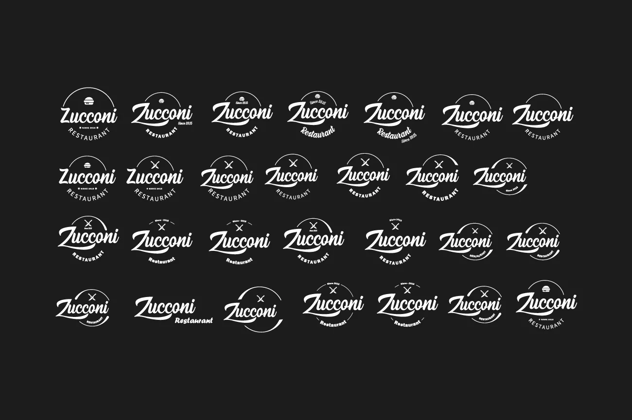 Zucconi Restaurant Logo Design