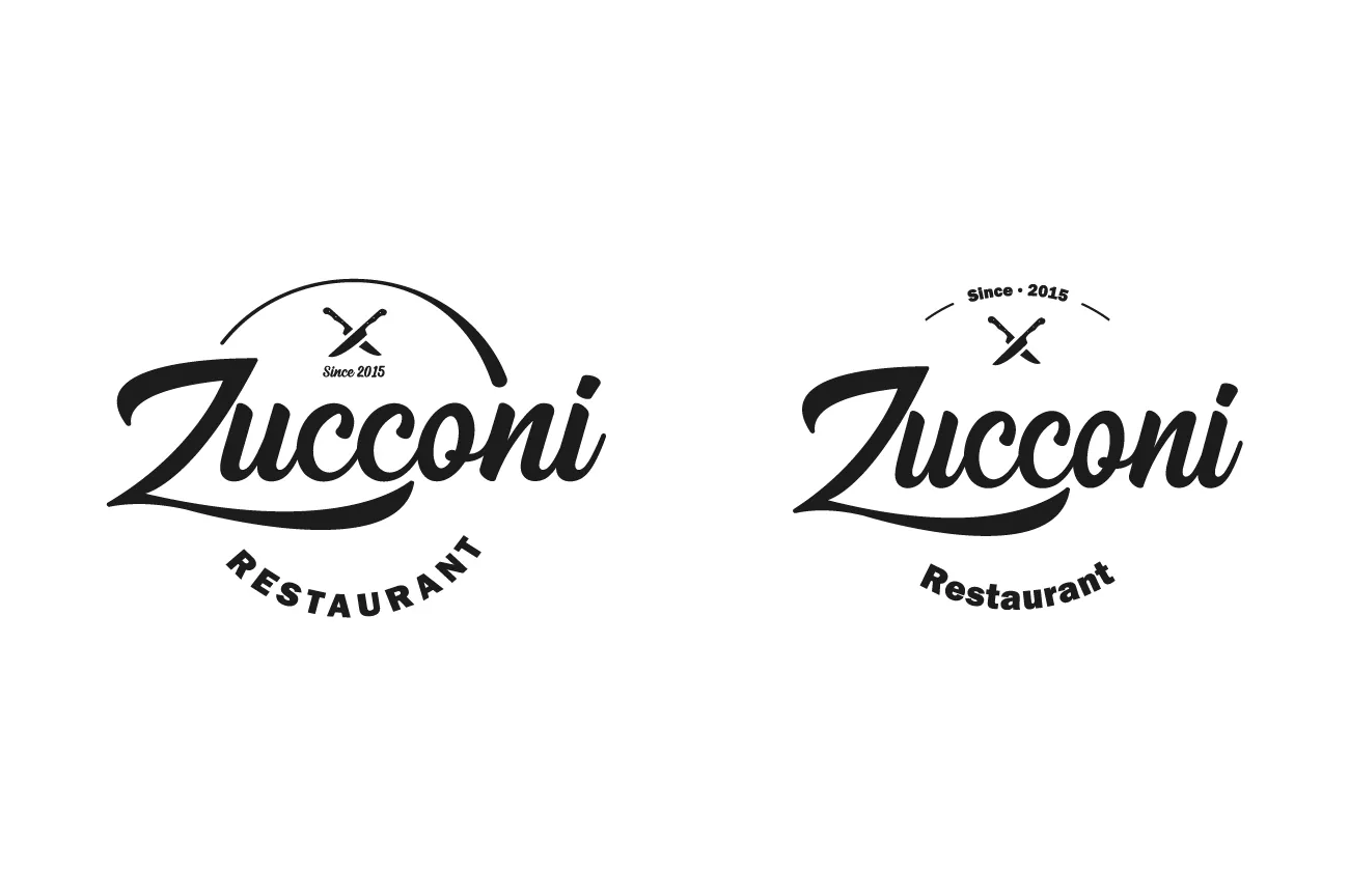 Zucconi Restaurant Logo Design