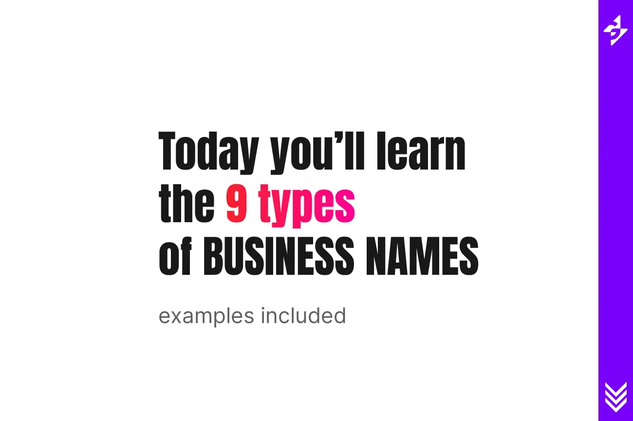 9 Types Of Business Names Business Tutorial