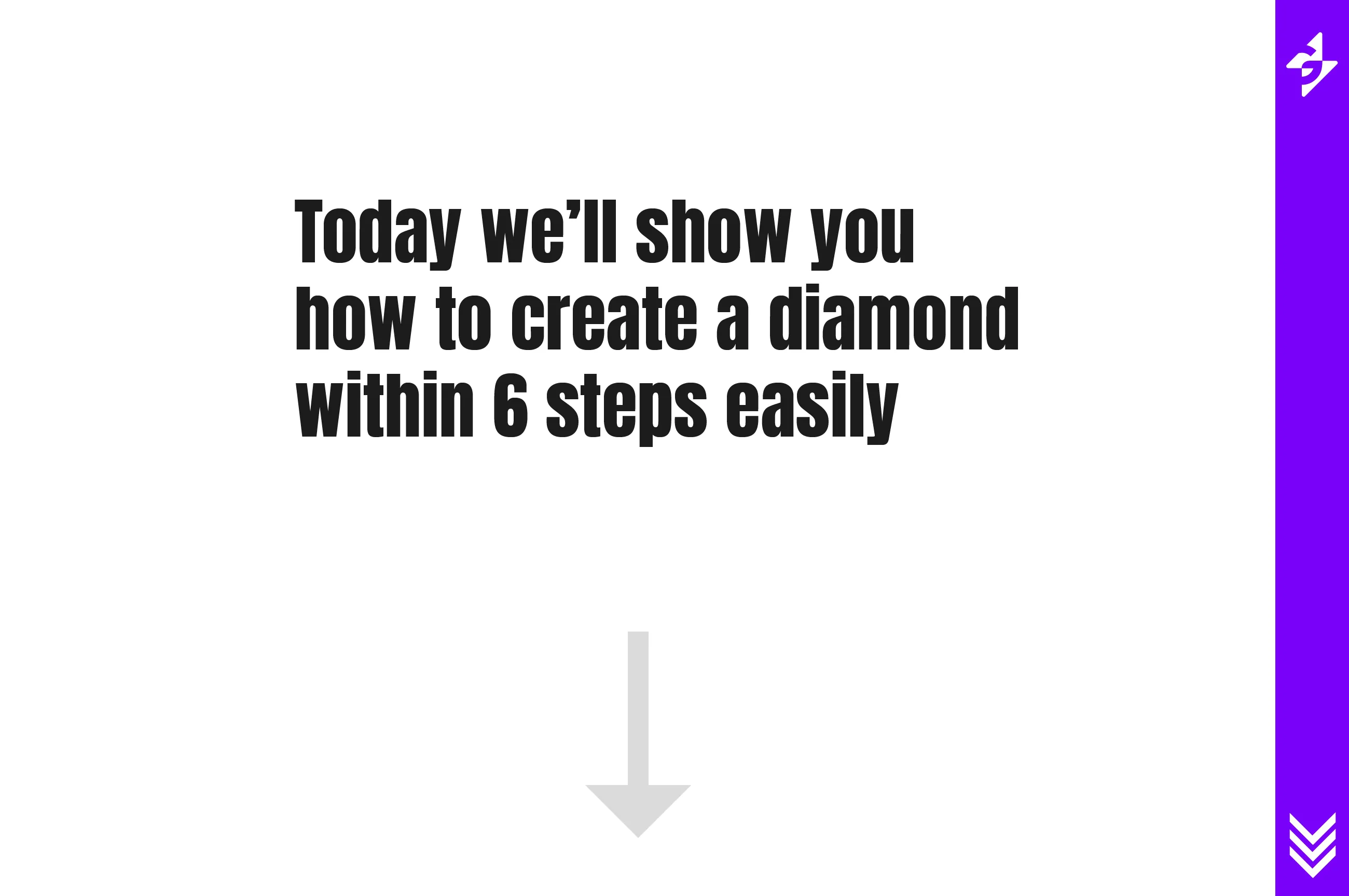 How To Create A Diamond Easily Design Tutorial