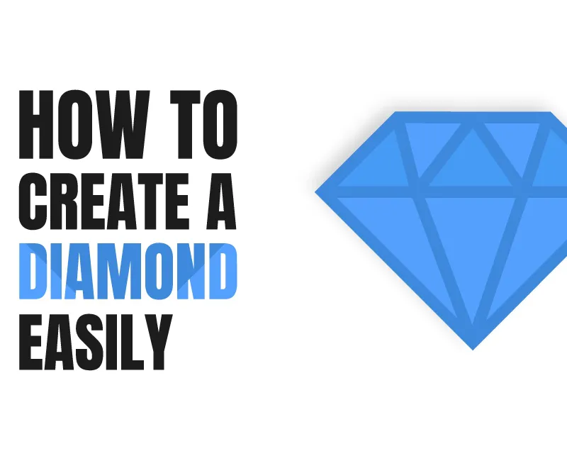 How To Create A Diamond Easily Design Tutorial